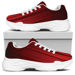 Red Curtain Theater Print White Chunky Shoes