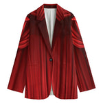 Red Curtain Theater Print Women's Blazer