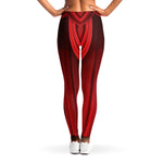 Red Curtain Theater Print Women's Leggings