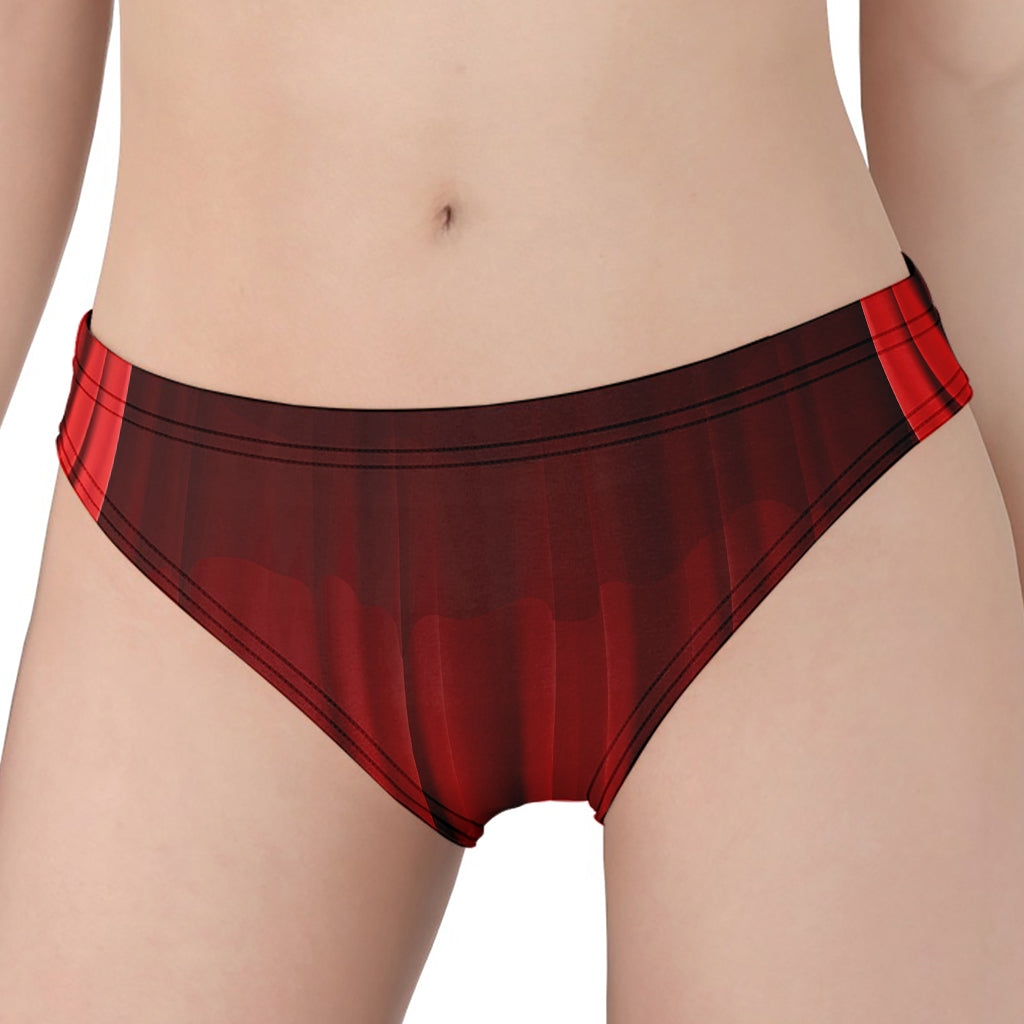 Red Curtain Theater Print Women's Panties