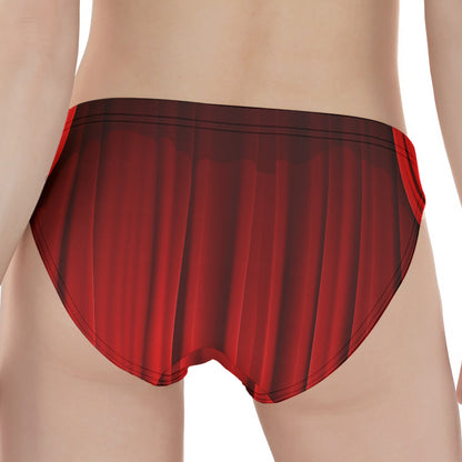 Red Curtain Theater Print Women's Panties