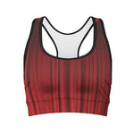 Red Curtain Theater Print Women's Sports Bra