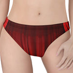 Red Curtain Theater Print Women's Thong
