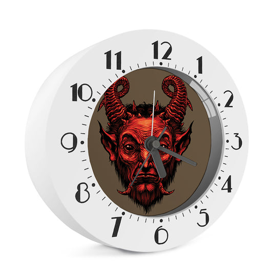 Red Devil Satan Print Alarm Clock