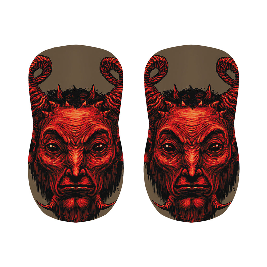 Red Devil Satan Print Bar Stool Covers