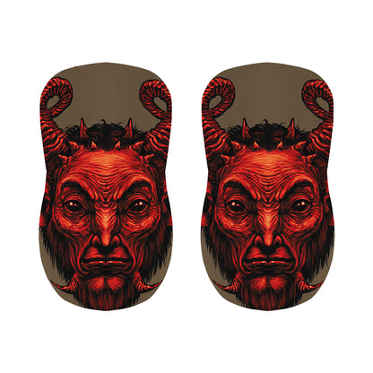 Red Devil Satan Print Bar Stool Covers