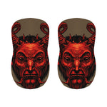 Red Devil Satan Print Bar Stool Covers
