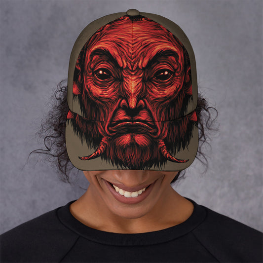 Red Devil Satan Print Baseball Cap