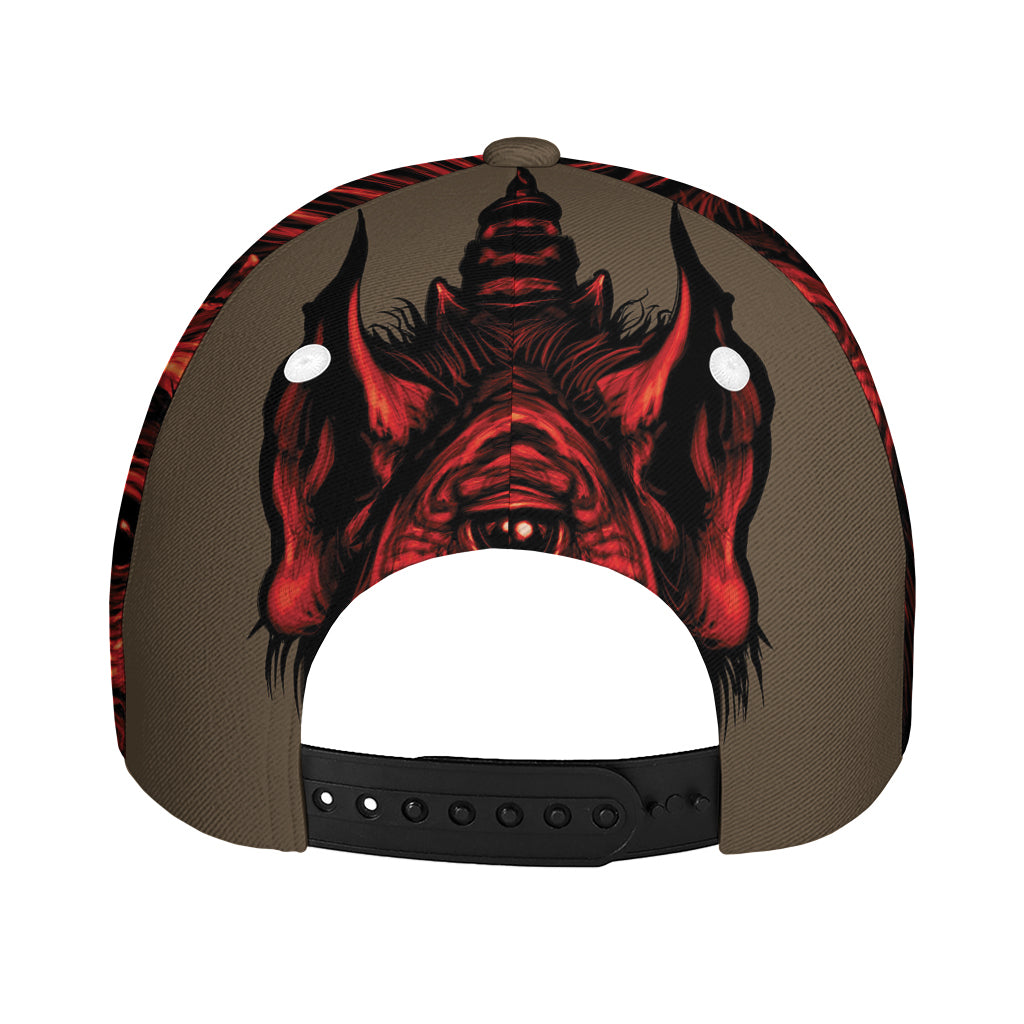 Red Devil Satan Print Baseball Cap