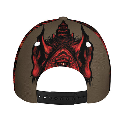 Red Devil Satan Print Baseball Cap