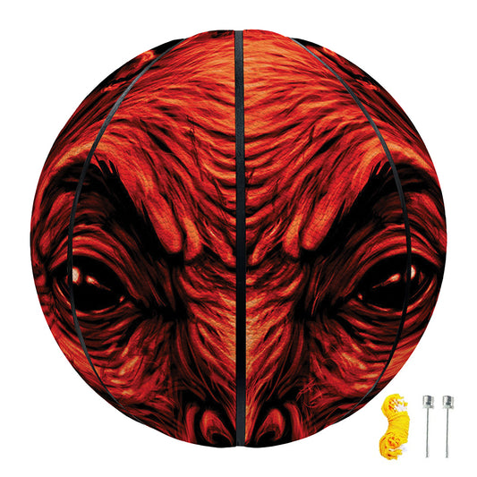 Red Devil Satan Print Basketball