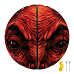 Red Devil Satan Print Basketball