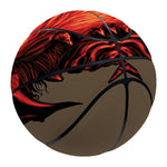 Red Devil Satan Print Basketball