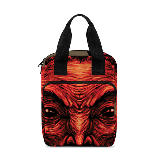 Red Devil Satan Print Bible Tote Bag