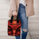 Red Devil Satan Print Bible Tote Bag