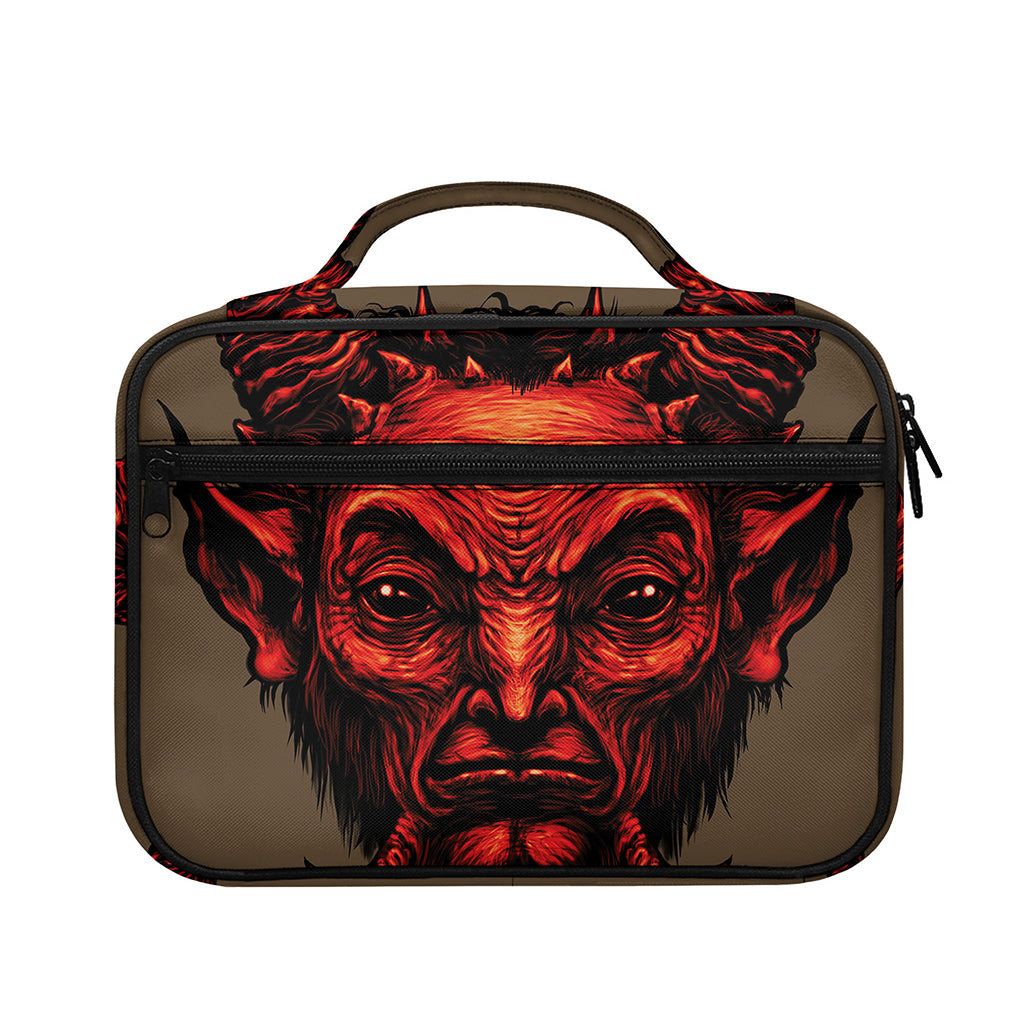 Red Devil Satan Print Briefcase Bible Bag