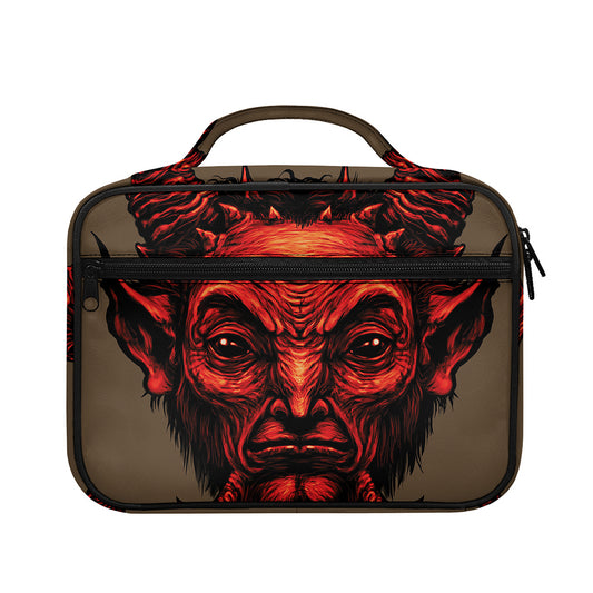 Red Devil Satan Print Briefcase Bible Bag