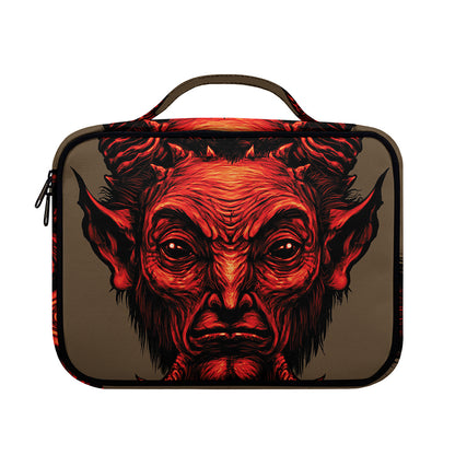 Red Devil Satan Print Briefcase Bible Bag