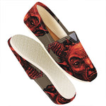 Red Devil Satan Print Casual Shoes