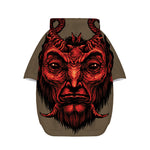 Red Devil Satan Print Dog Zip Up Hoodie