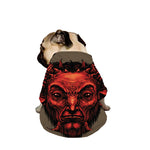 Red Devil Satan Print Dog Zip Up Jacket