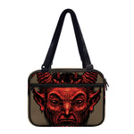 Red Devil Satan Print Double Strap Bible Bag