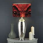 Red Devil Satan Print Drum Lamp Shade