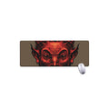 Red Devil Satan Print Extended Mouse Pad