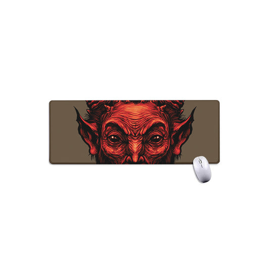 Red Devil Satan Print Extended Mouse Pad