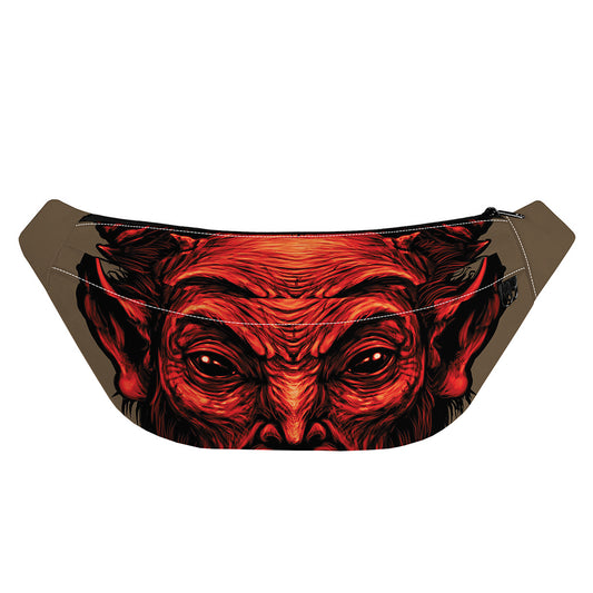 Red Devil Satan Print Fanny Pack