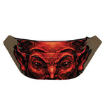 Red Devil Satan Print Fanny Pack