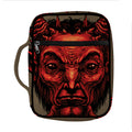 Red Devil Satan Print Front Pocket Bible Bag
