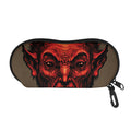 Red Devil Satan Print Glasses Case