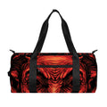 Red Devil Satan Print Gym Bag