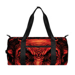 Red Devil Satan Print Gym Bag