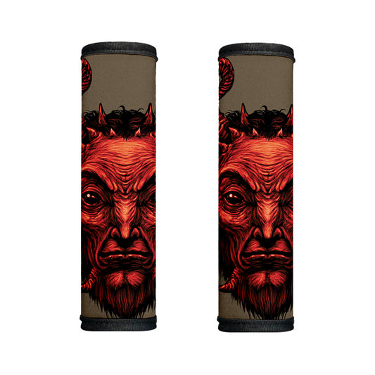 Red Devil Satan Print Handle Covers