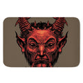 Red Devil Satan Print Indoor Door Mat
