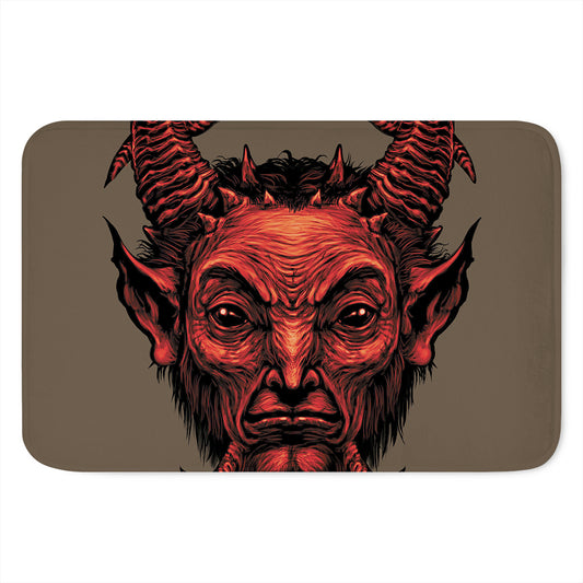 Red Devil Satan Print Indoor Door Mat