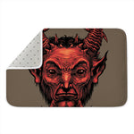 Red Devil Satan Print Indoor Door Mat