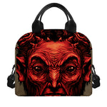 Red Devil Satan Print Insulated Lunch Bag