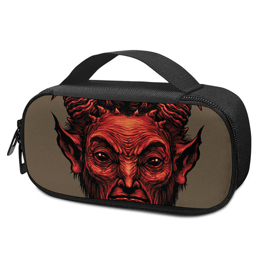 Red Devil Satan Print Insulin Cooler Travel Case