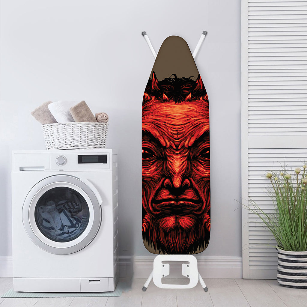 Red Devil Satan Print Ironing Board Cover
