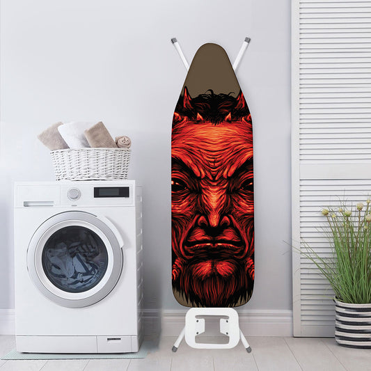 Red Devil Satan Print Ironing Board Cover