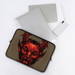Red Devil Satan Print Laptop Sleeve