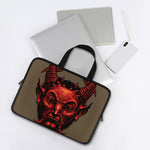 Red Devil Satan Print Laptop Sleeve With Handle