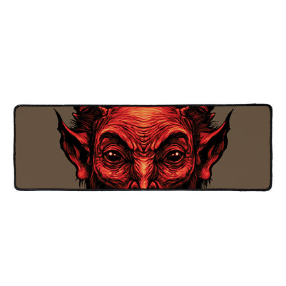 Red Devil Satan Print Long Kitchen Mat