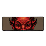 Red Devil Satan Print Long Kitchen Mat
