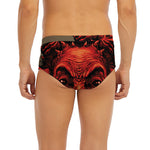 Red Devil Satan Print Men's Briefs