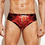 Red Devil Satan Print Men's Swim Briefs