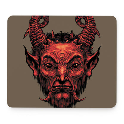 Red Devil Satan Print Mouse Pad